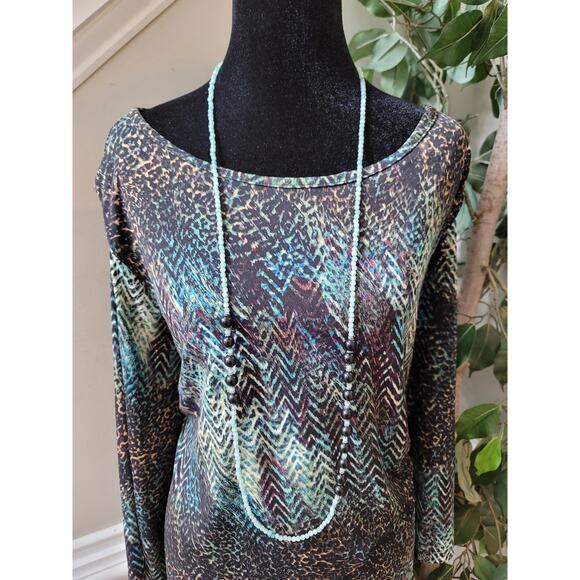 Cato Woman Dress Plus Size 24W Multicolor Abstract Pattern Stretch Casual - Picture 3 of 12